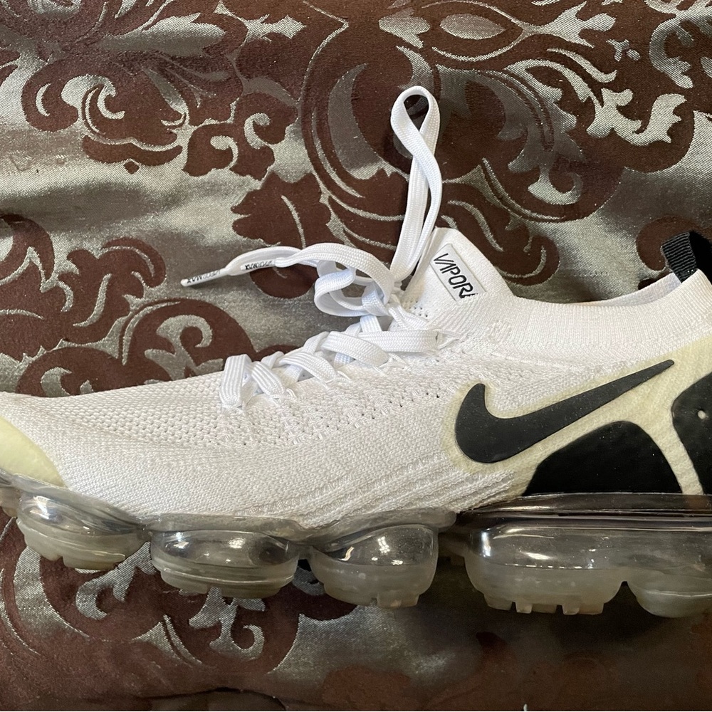 One pair of Nike Vapormax sneakers.